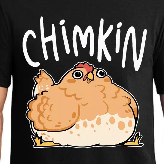 Funny Fat Chicken Chimkin Chicken Lovers Pajama Set