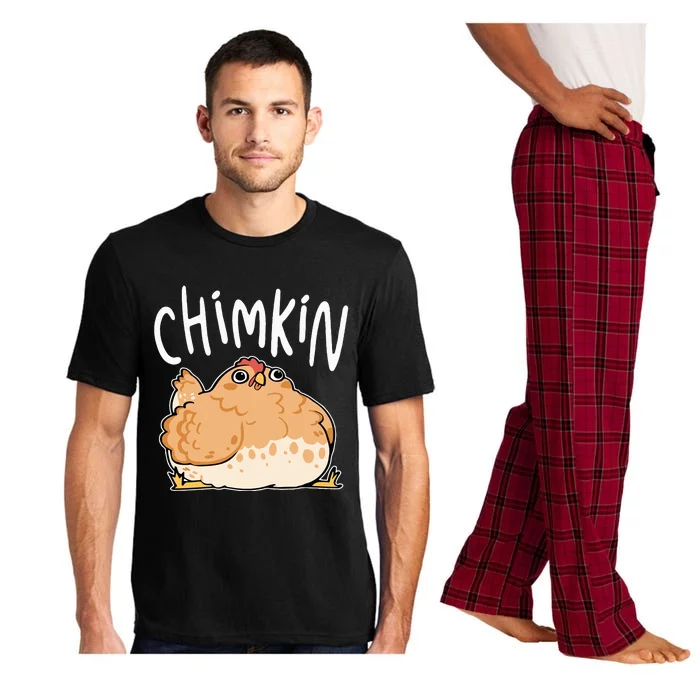 Funny Fat Chicken Chimkin Chicken Lovers Pajama Set