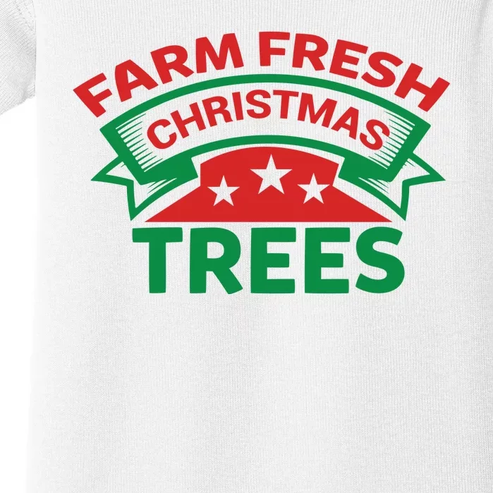 Farm Fresh Christmas Trees Baby Bodysuit