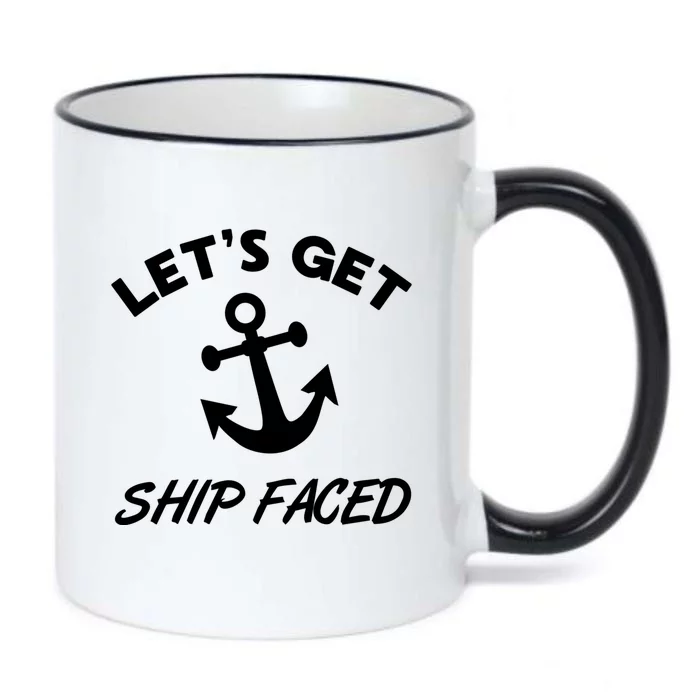 Funny Family Cruise Vacation Ship Faced Cool Gift Black Color Changing Mug