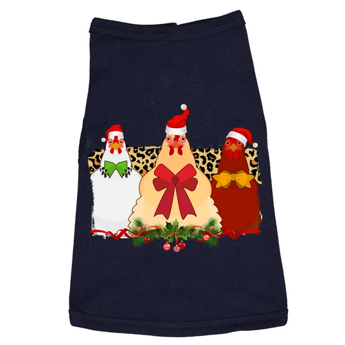 Funny Festive Christmas Chickens Doggie Tank