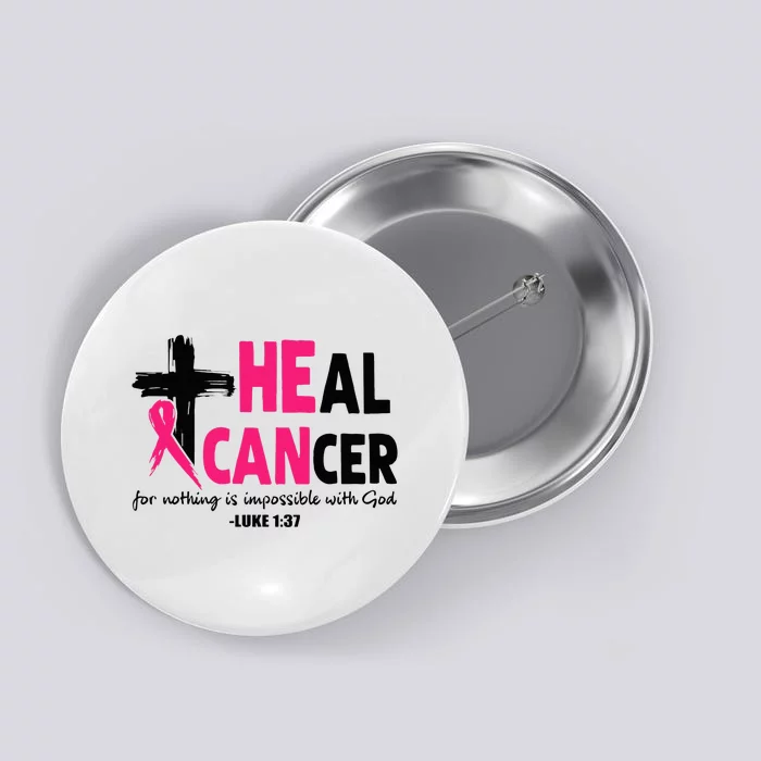 Faithful Fight Christian Breast Cancer Awareness Button