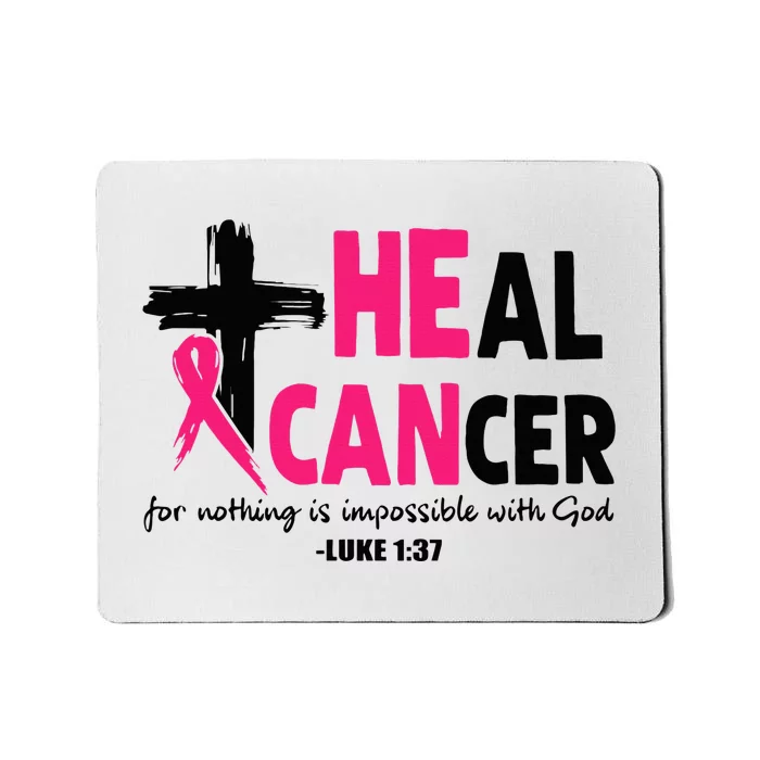 Faithful Fight Christian Breast Cancer Awareness Mousepad