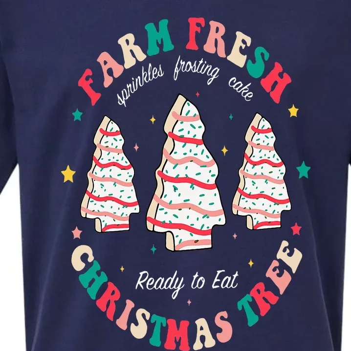 Farm Fresh Christmas Tree Cakes Cute Cakes Sueded Cloud Jersey T-Shirt