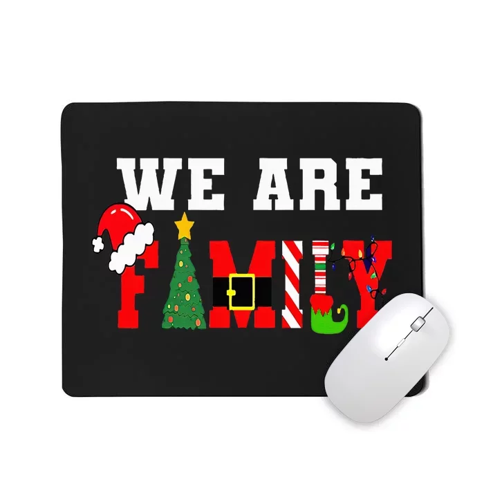 Festive Family Christmas Party Matching Holiday Attire Mousepad