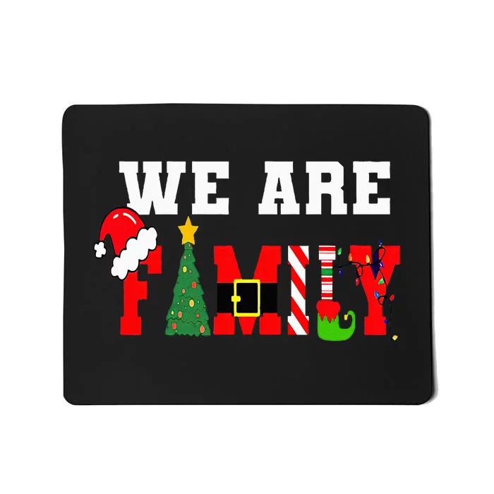 Festive Family Christmas Party Matching Holiday Attire Mousepad