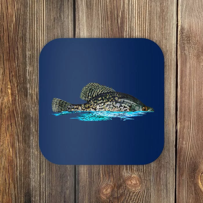 Fishing For Crappie Fish Graphic Art Freshwater Fisherman Coaster