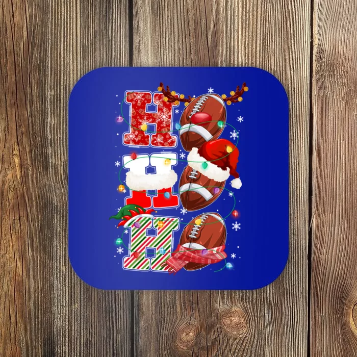 Funny Football Christmas Ugly Sweater Football Xmas Outfit Cute Gift Coaster