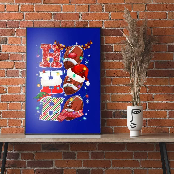 Funny Football Christmas Ugly Sweater Football Xmas Outfit Cute Gift Poster