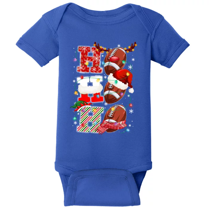 Funny Football Christmas Ugly Sweater Football Xmas Outfit Cute Gift Baby Bodysuit