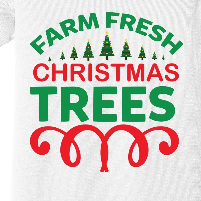 Farm Fresh Christmas Trees Baby Bodysuit