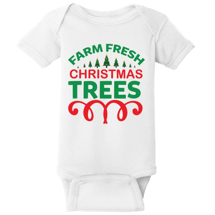 Farm Fresh Christmas Trees Baby Bodysuit