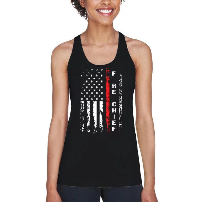 Firefighter Fire Chief Shirts Fire Chief Chief Gift Women's Racerback Tank