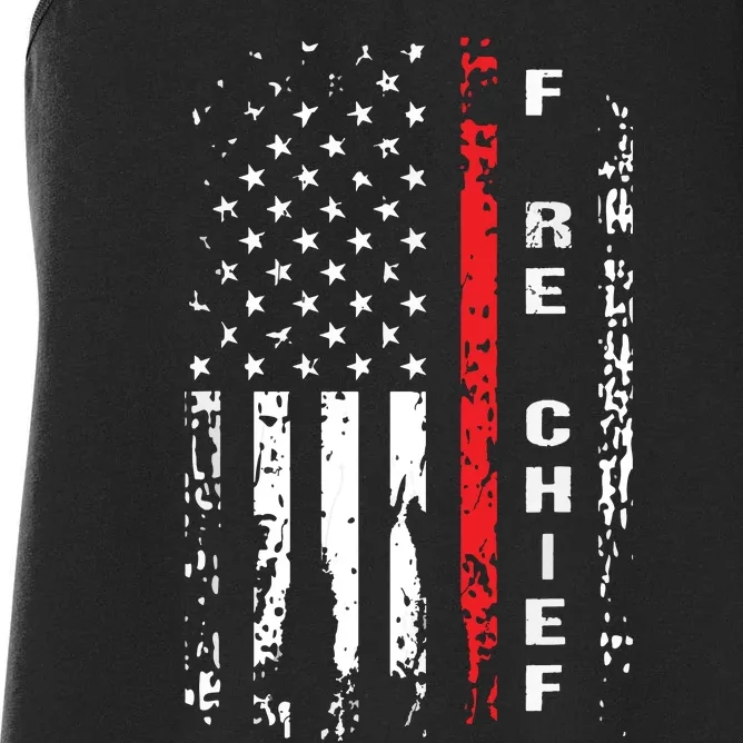 Firefighter Fire Chief Shirts Fire Chief Chief Gift Women's Racerback Tank