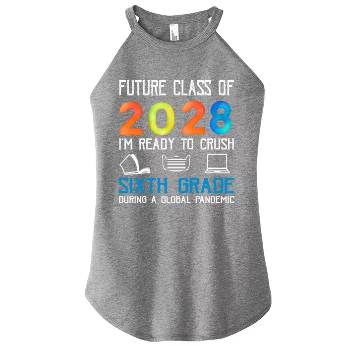 Funny Future Class Of 2028 Im Ready To Crush Sixth Grade Gift Women’s Perfect Tri Rocker Tank