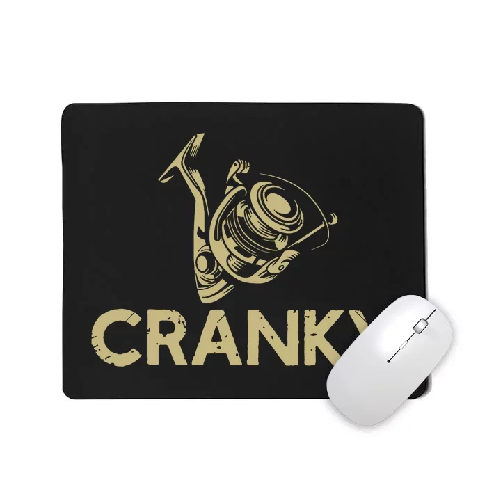 Funny Fishing Cranky Fishing Reel Gits Mousepad