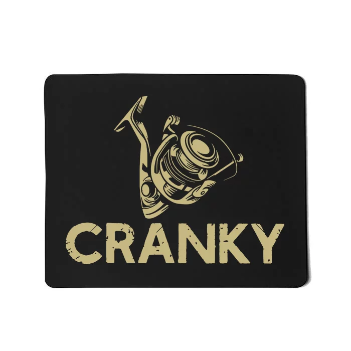 Funny Fishing Cranky Fishing Reel Gits Mousepad