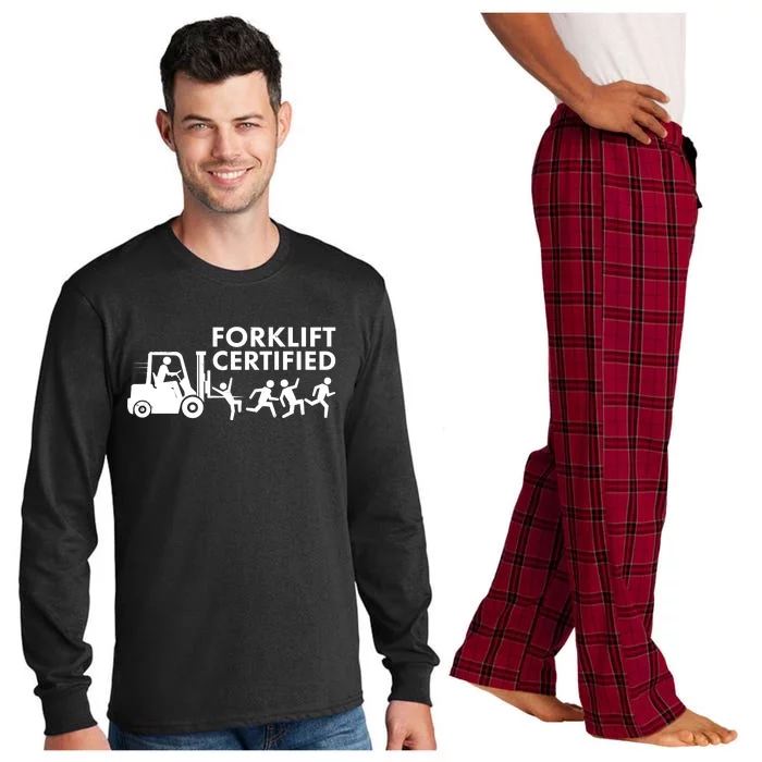 Funny Forklift Certified Long Sleeve Pajama Set