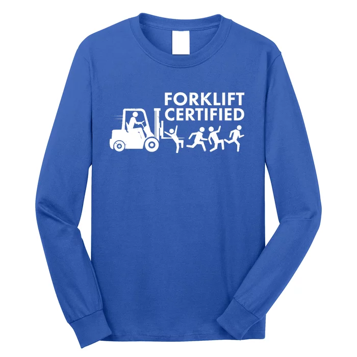 Funny Forklift Certified Long Sleeve Shirt