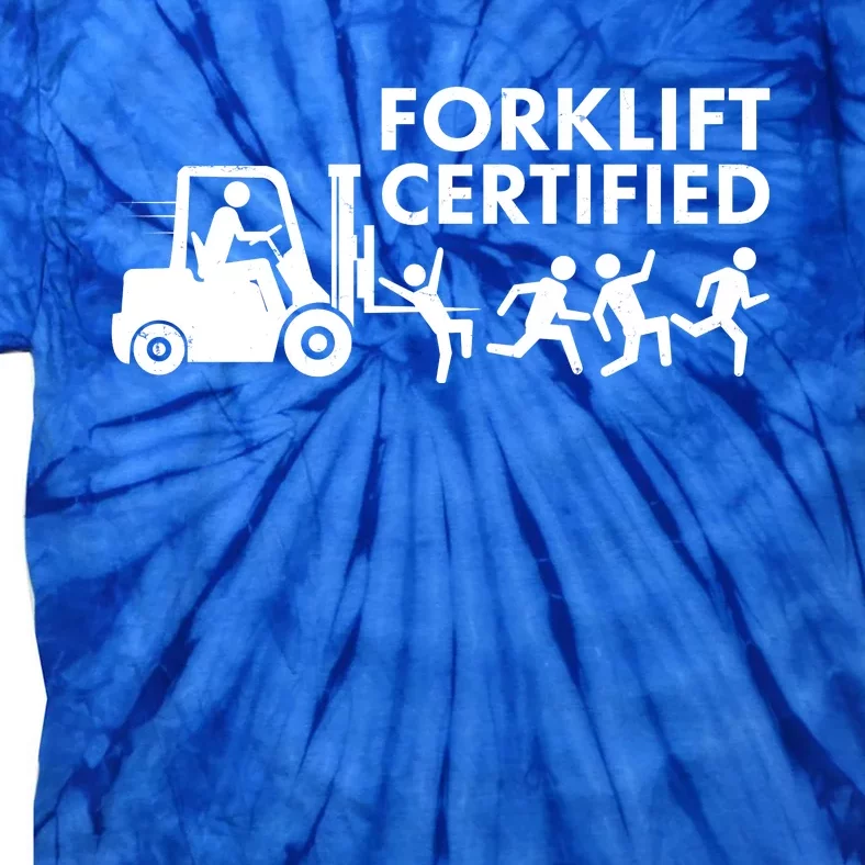 Funny Forklift Certified Tie-Dye T-Shirt