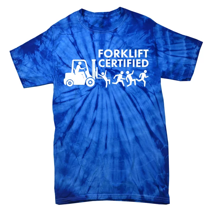 Funny Forklift Certified Tie-Dye T-Shirt