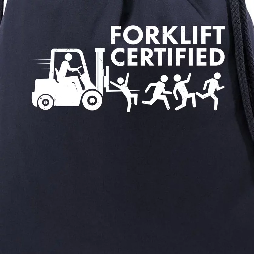 Funny Forklift Certified Drawstring Bag