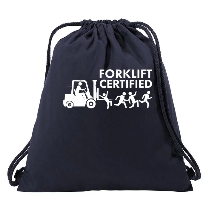 Funny Forklift Certified Drawstring Bag