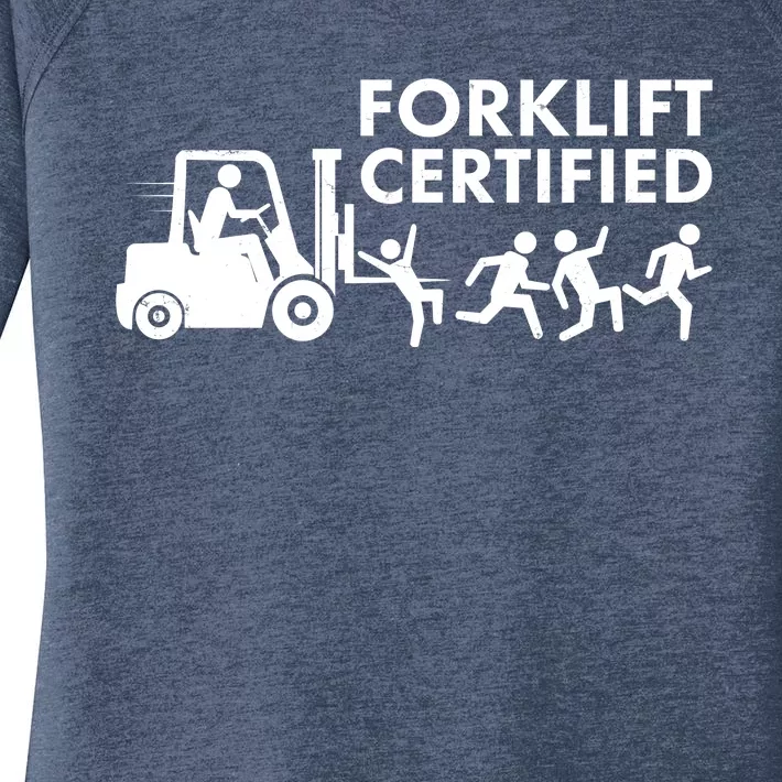 Funny Forklift Certified Women's Perfect Tri Tunic Long Sleeve Shirt