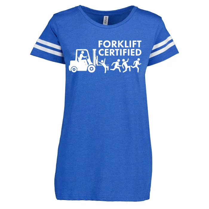 Funny Forklift Certified Enza Ladies Jersey Football T-Shirt