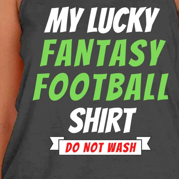 Fantasy Football Champ, My Lucky Fantasy Football, Football Guru Women's Knotted Racerback Tank