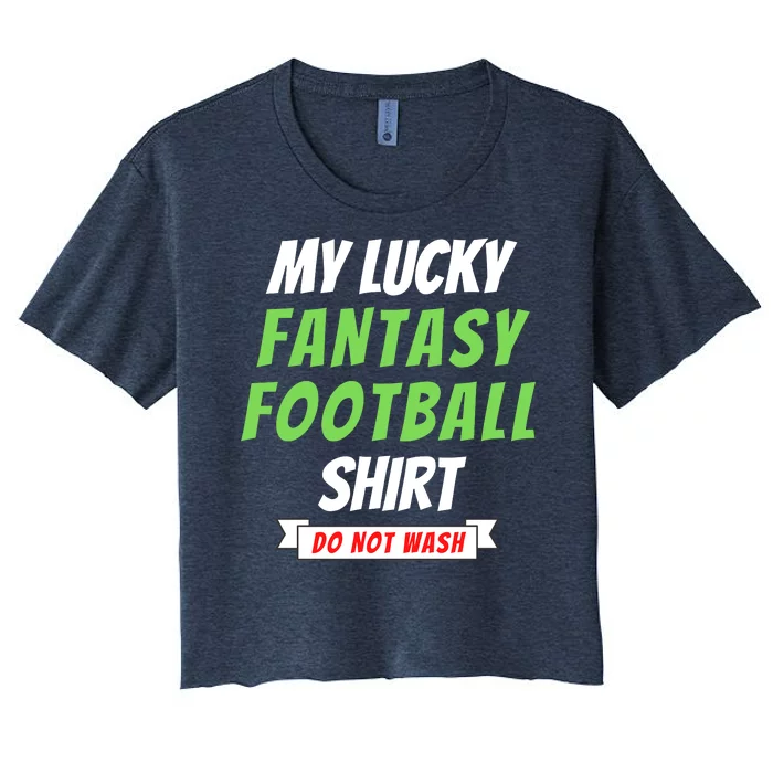 Fantasy Football Champ, My Lucky Fantasy Football, Football Guru Women's Crop Top Tee