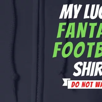 Fantasy Football Champ, My Lucky Fantasy Football, Football Guru Full Zip Hoodie