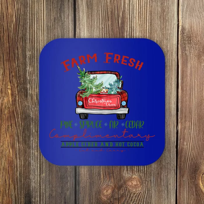 Farm Fresh Christmas Trees Coaster