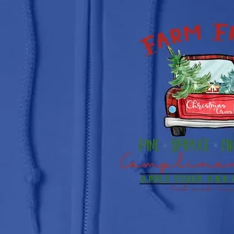 Farm Fresh Christmas Trees Full Zip Hoodie