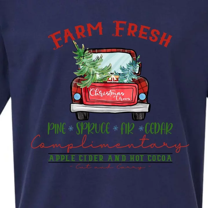 Farm Fresh Christmas Trees Sueded Cloud Jersey T-Shirt