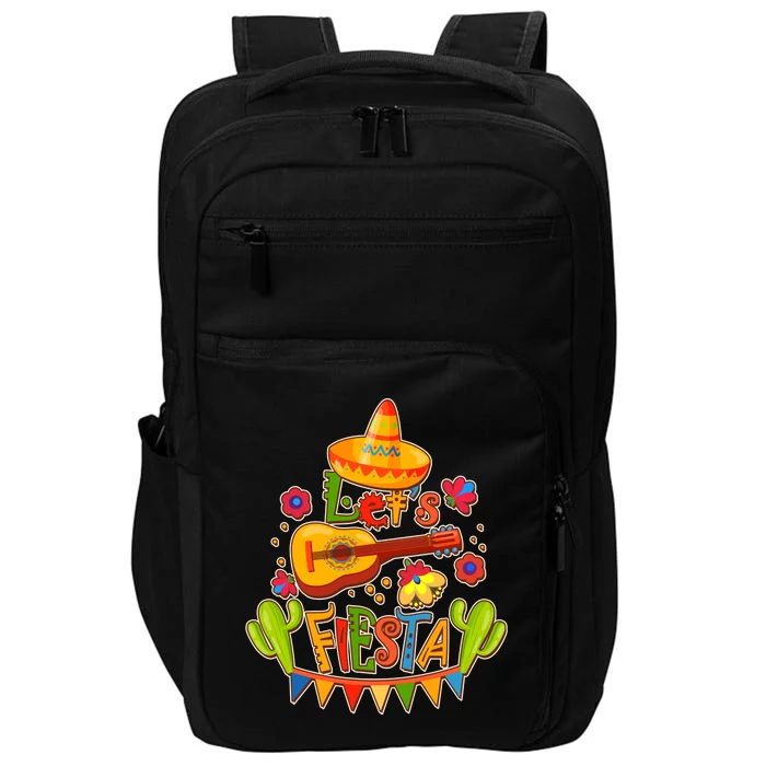 Funny Festive Cinco De Mayo Let's Fiesta Impact Tech Backpack