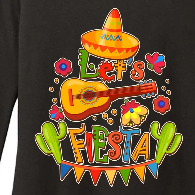 Funny Festive Cinco De Mayo Let's Fiesta Womens CVC Long Sleeve Shirt