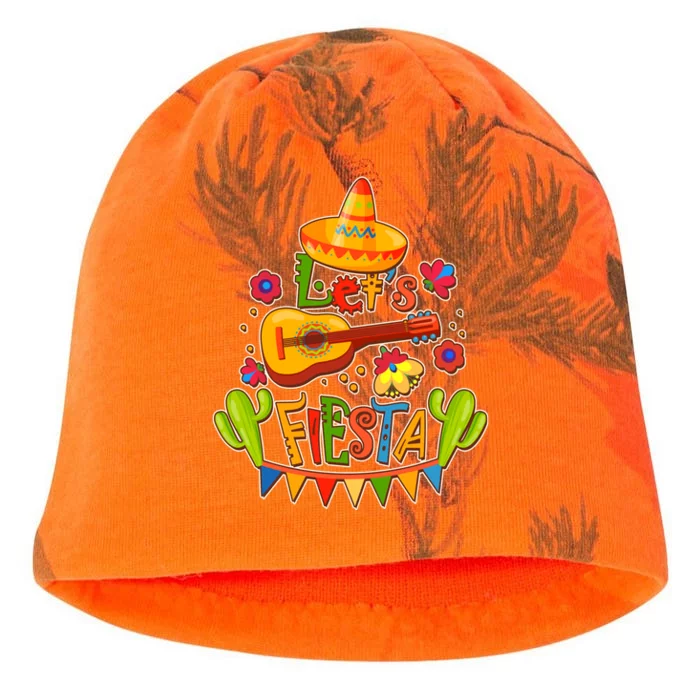 Funny Festive Cinco De Mayo Let's Fiesta Kati - Camo Knit Beanie