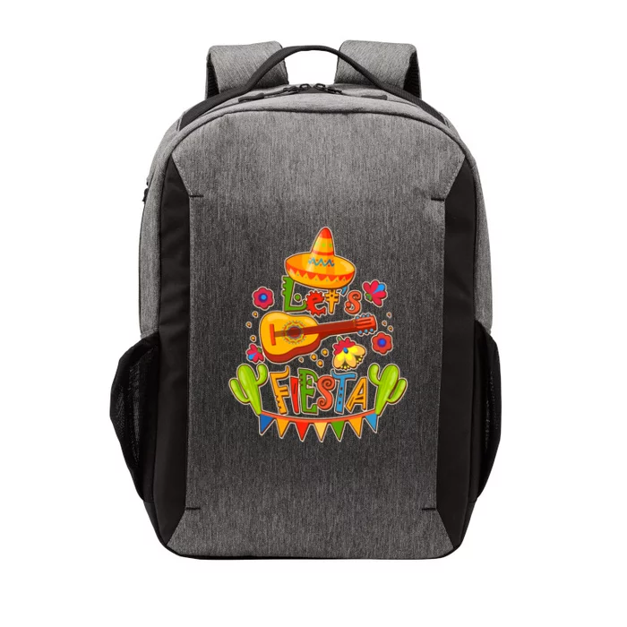 Funny Festive Cinco De Mayo Let's Fiesta Vector Backpack