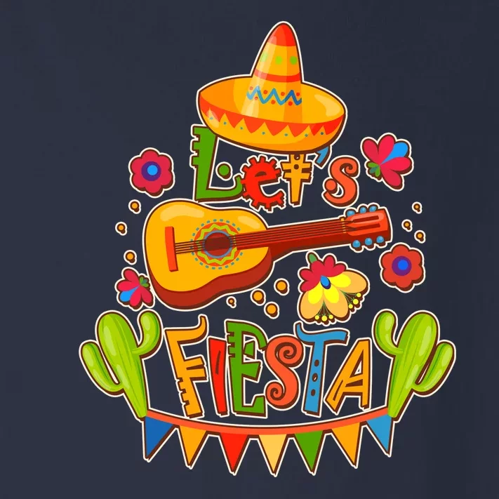 Funny Festive Cinco De Mayo Let's Fiesta Toddler Long Sleeve Shirt