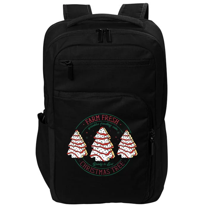 Farm Fresh Christmas Tree Frosting Frosted Cake Debbie Impact Tech Backpack