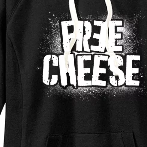 Funny Free Cheese Women's Fleece Hoodie