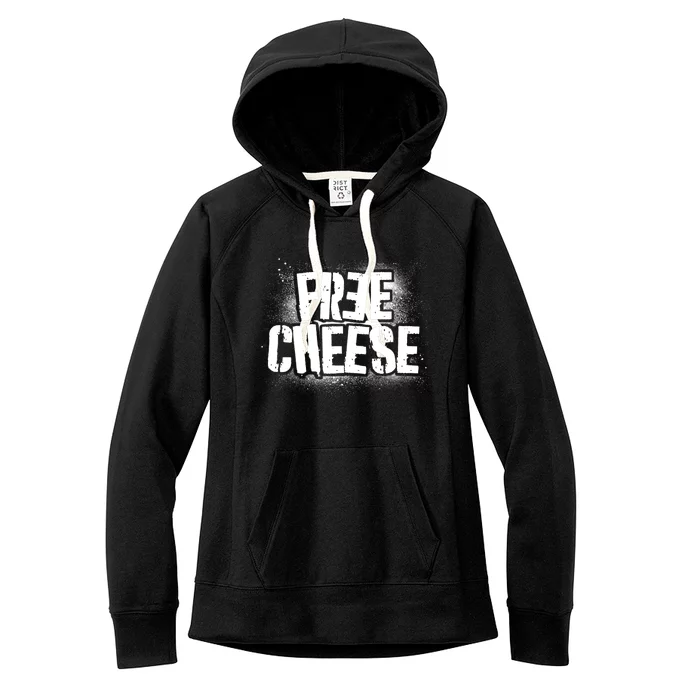 Funny Free Cheese Women's Fleece Hoodie