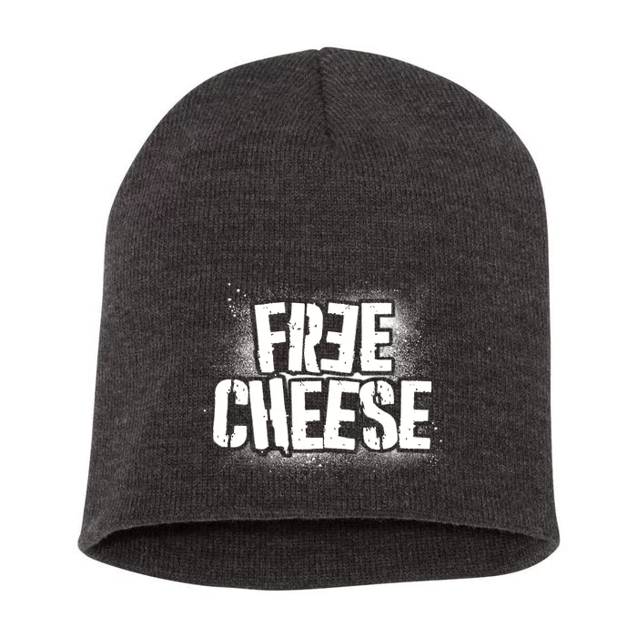 Funny Free Cheese Short Acrylic Beanie