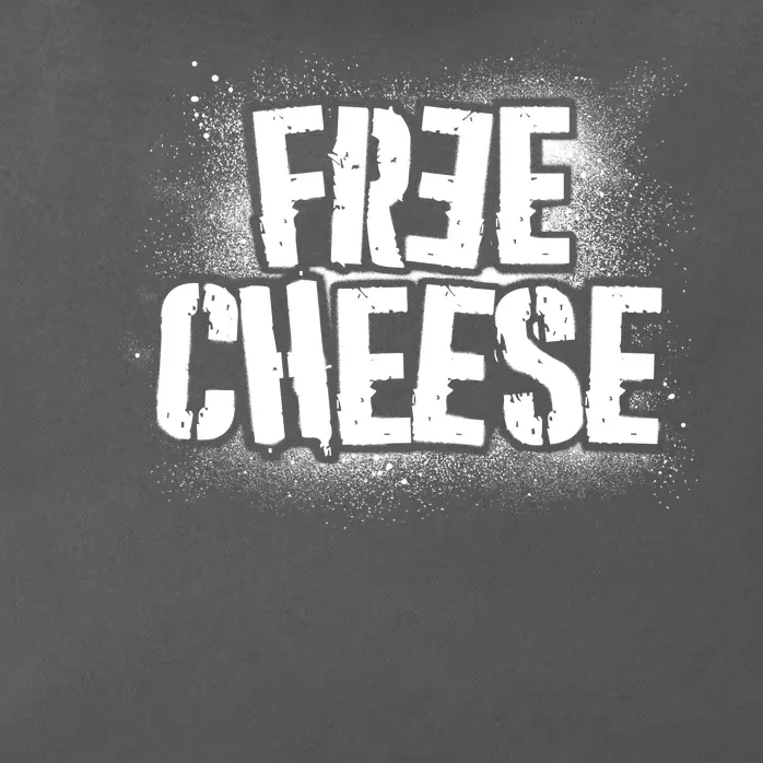 Funny Free Cheese Zip Tote Bag