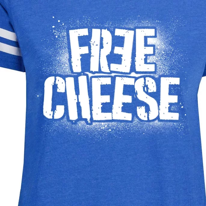 Funny Free Cheese Enza Ladies Jersey Football T-Shirt