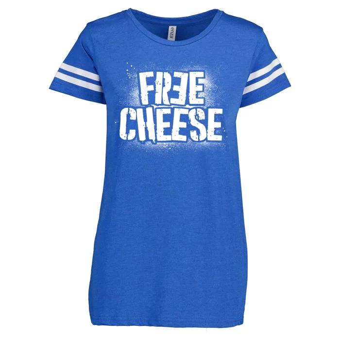 Funny Free Cheese Enza Ladies Jersey Football T-Shirt