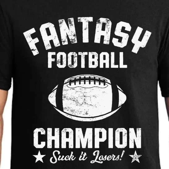 Fantasy Football Champion Funny Draft Party Kit Sports Pajama Set