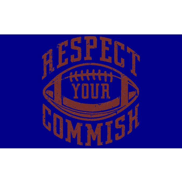 Fantasy Football Champion Funny Respect Your Commish Bumper Sticker