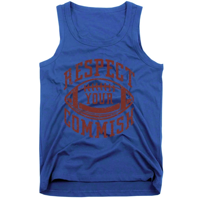 Fantasy Football Champion Funny Respect Your Commish Tank Top